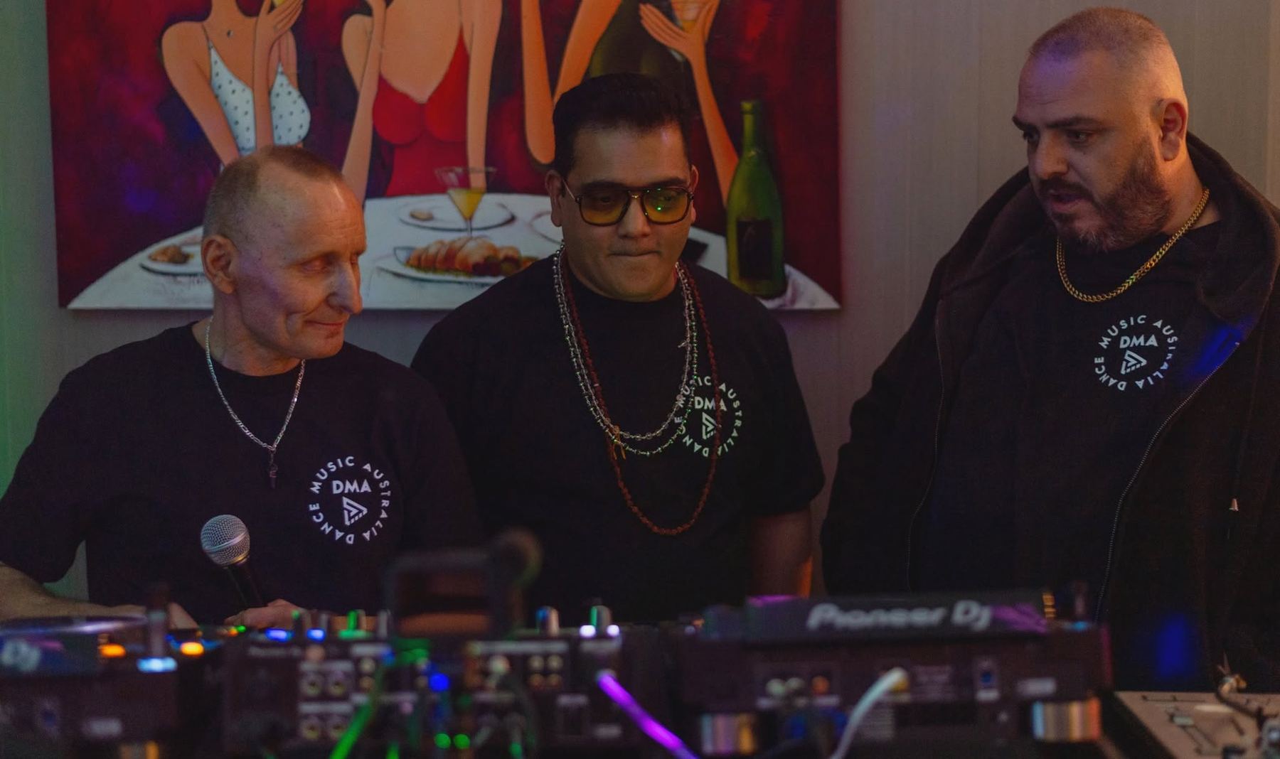 DMA crew behind the decks